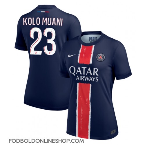 Paris Saint-Germain Randal Kolo Muani #23 Hjemmebanetrøje Dame 2024-25 Kortærmet